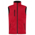 Clique Softshellowa kamizelka Padded Vest (czysta, pikowana kamizelka softshellowa) czerwona męska